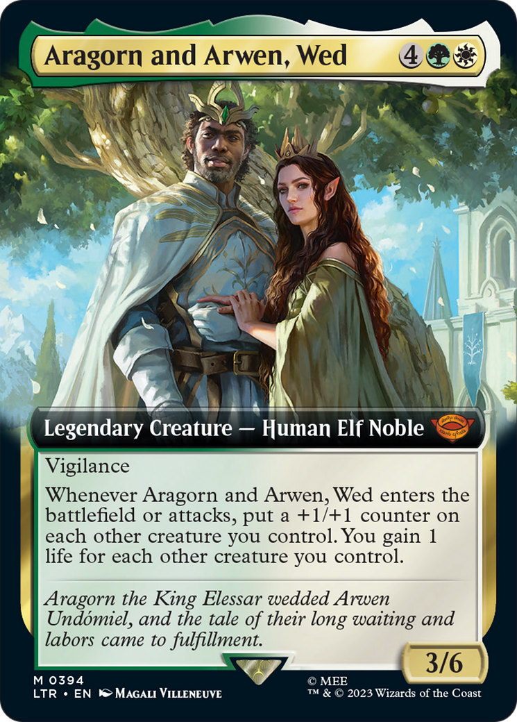 Aragorn and Arwen, Wed (LTR-394) - The Lord of the Rings: Tales of Middle-earth: (Extended Art)