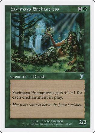 Yavimaya Enchantress (7ED-285) - 7th Edition Foil