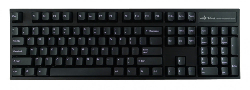 Leopold FC900R OE Black Purple Double Shot PBT Mechanical Keyboard