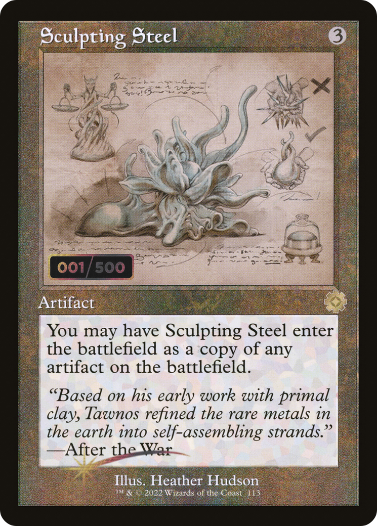 Sculpting Steel (BRR-113Z) - The Brothers' War Retro Artifacts Foil