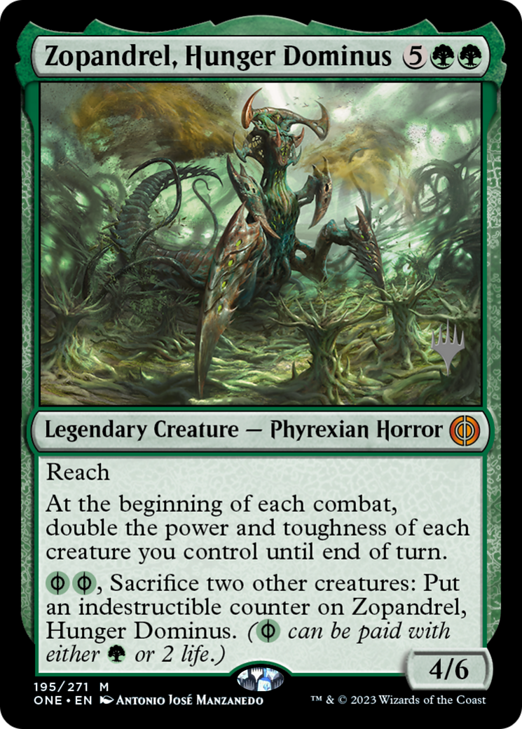 Zopandrel, Hunger Dominus (PPONE-195P) - Phyrexia: All Will Be One Promos