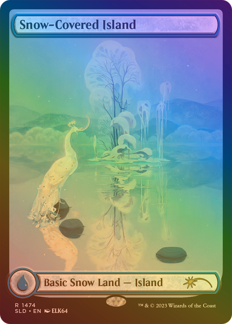 Snow-Covered Island (SLD-1474â˜…) - Secret Lair Drop: (Full Art) Foil