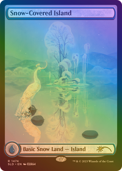 Snow-Covered Island (SLD-1474â˜…) - Secret Lair Drop: (Full Art) Foil