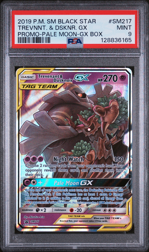 PSA 9 TREVNNT. & DSKNR. GX PROMO-PALE MOON-GX BOX