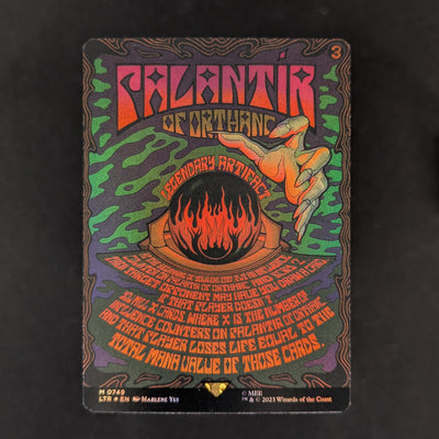 [FOIL] Palantir of Orthanc (Borderless Poster) - The Lord of the Rings: Tales of Middle-earth Holiday Release - English - NM