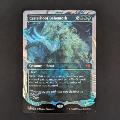 [FOIL] Craterhoof Behemoth (Showcase) (Halo Foil) - Tarkir: Dragonstorm: Extras - English - NM