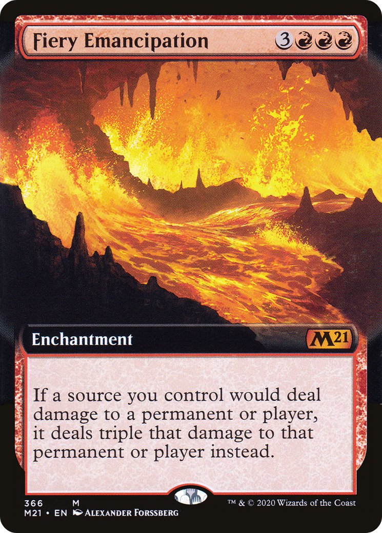 Fiery Emancipation (M21-366) - Core Set 2021: (Extended Art)