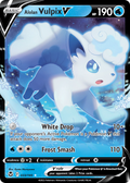 Alolan Vulpix V 33 195 Silver Tempest Holofoil