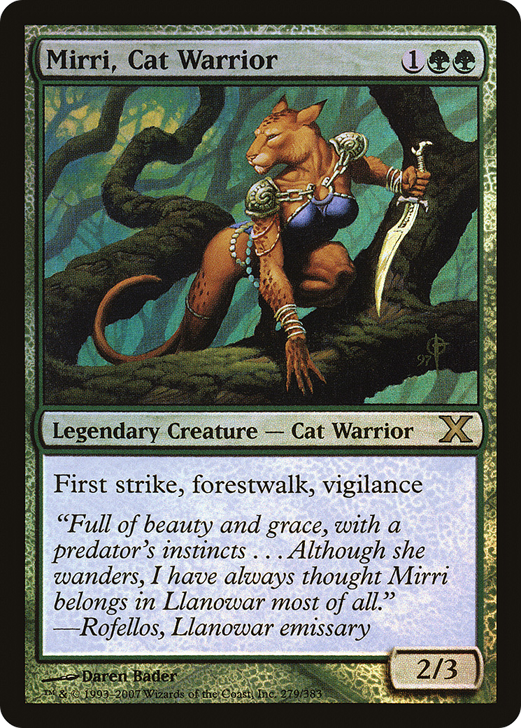 Mirri, Cat Warrior (10E-279â˜…) - Tenth Edition Foil