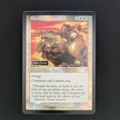 [FOIL] Blazing Archon (Retro Frame) (Serial Numbered) - Ravnica Remastered: Extras - English - NM - 067/500