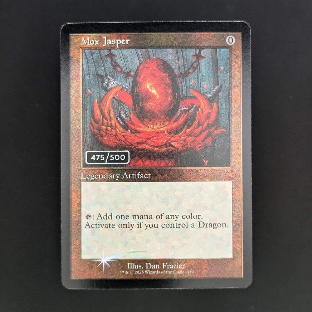 [FOIL] Mox Jasper (Serial Numbered) - Tarkir: Dragonstorm: Extras - English - NM - 475/500