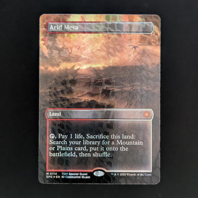 [FOIL] Arid Mesa (Borderless) (Dragonscale Foil) - Special Guests - English - NM