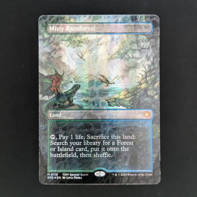 [FOIL] Misty Rainforest (Borderless) (Dragonscale Foil) - Special Guests - English - NM