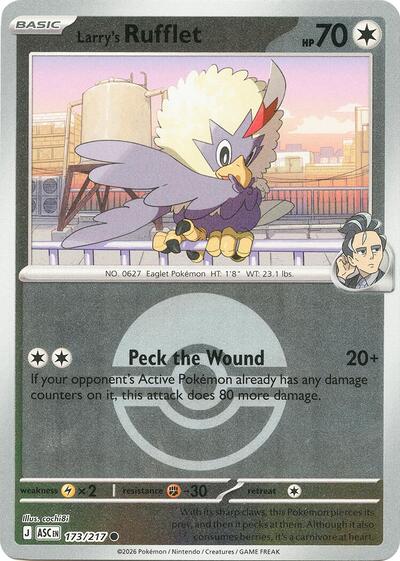 Larry's Rufflet - Poké Ball - 173/217 - Common [me025-173] [Reverse Holo]