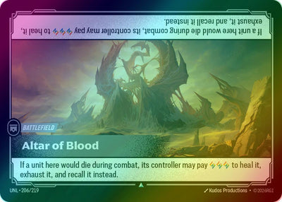 Altar of Blood - 206/219 [Unleashed] [Foil]