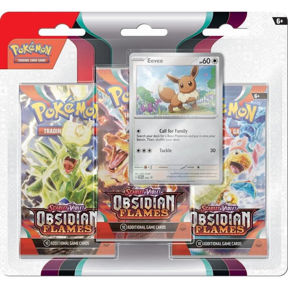 Pokemon Scarlet & Violet Obsidian Flames 3-Pack Blister Pack