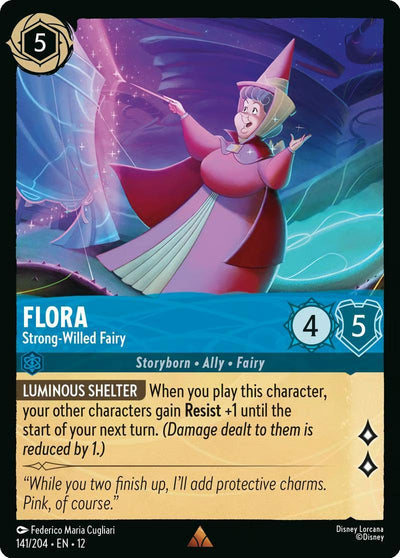 Flora - Strong-Willed Fairy - 141/204 [Wilds Unknown] [Non-Foil]