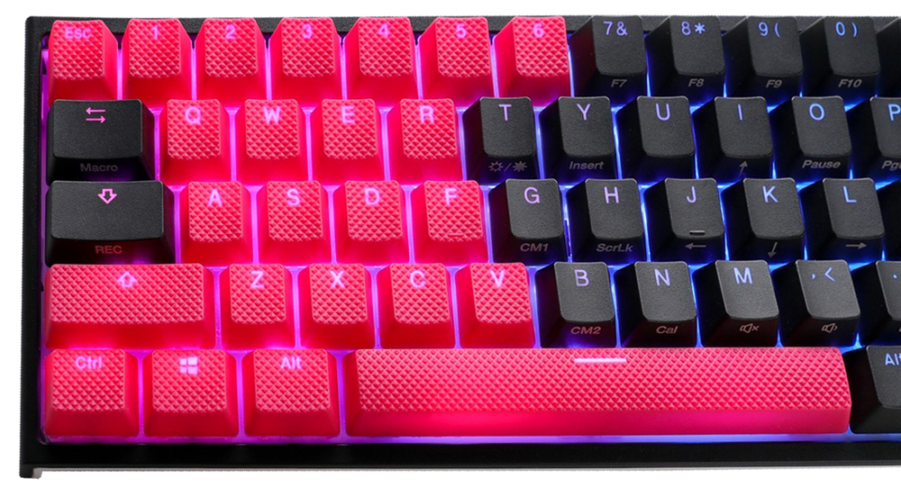 Ducky Red Backlit 31 Key OEM Profile Double Shot ABS Rubber Keycap Set
