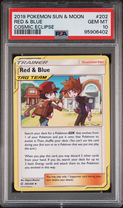 PSA 10 RED & BLUE COSMIC ECLIPSE