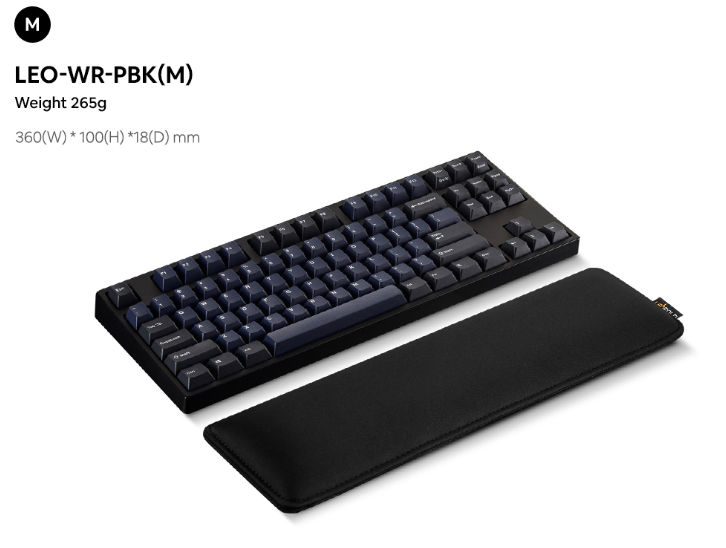 Leopold Medium High Density Polyester Wrist Rest