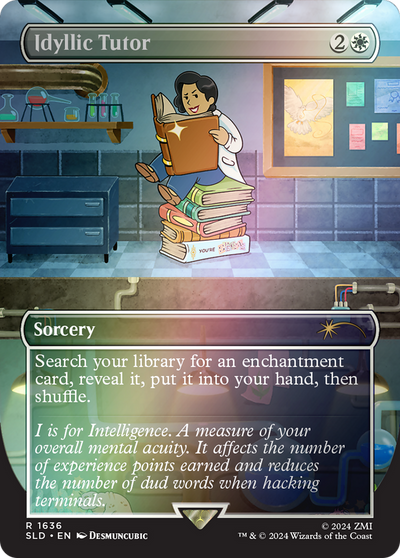 Idyllic Tutor (SLD-1636â˜…) - Secret Lair Drop (Borderless) Foil
