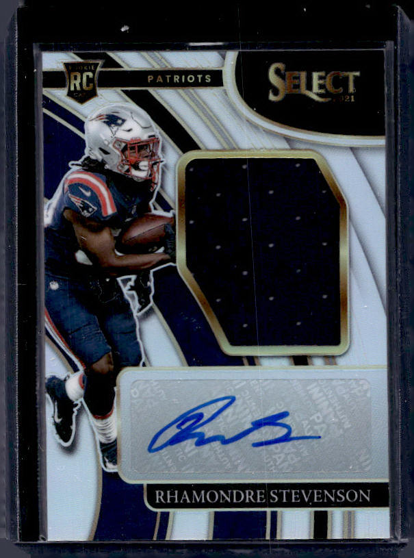 2021 Panini Select Rhamondre Stevenson #JRS-RST Rookie Patch Autograph /99