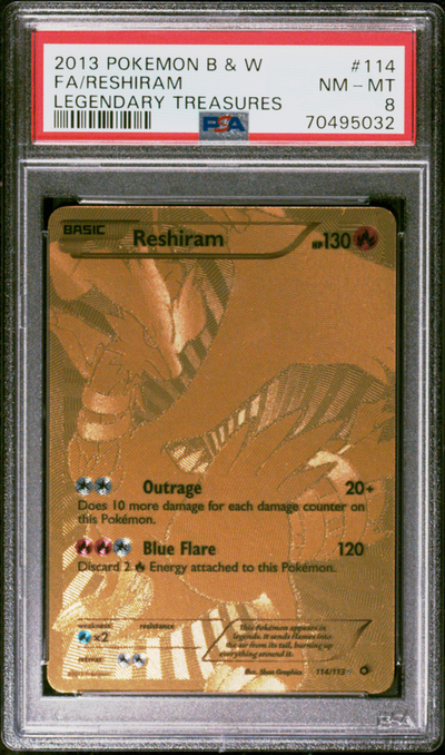 PSA 8 FA/RESHIRAM LEGENDARY TREASURES