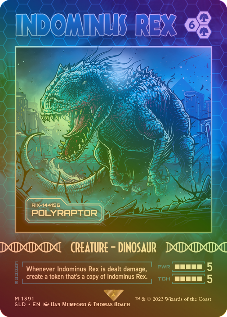 Polyraptor (SLD-1391â˜…) - Secret Lair Drop / Indominus Rex (Borderless) Foil
