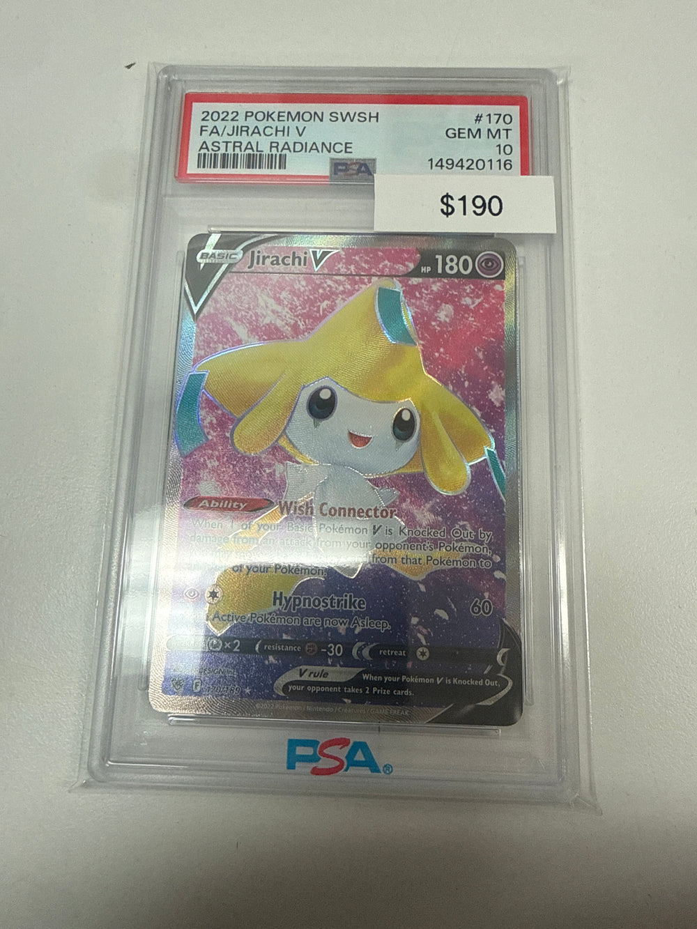 Pokemon Jirachi V PSA 10