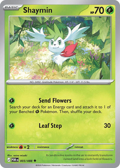 Shaymin - 003/088 - Uncommon [me03-003] [Non-Holo]