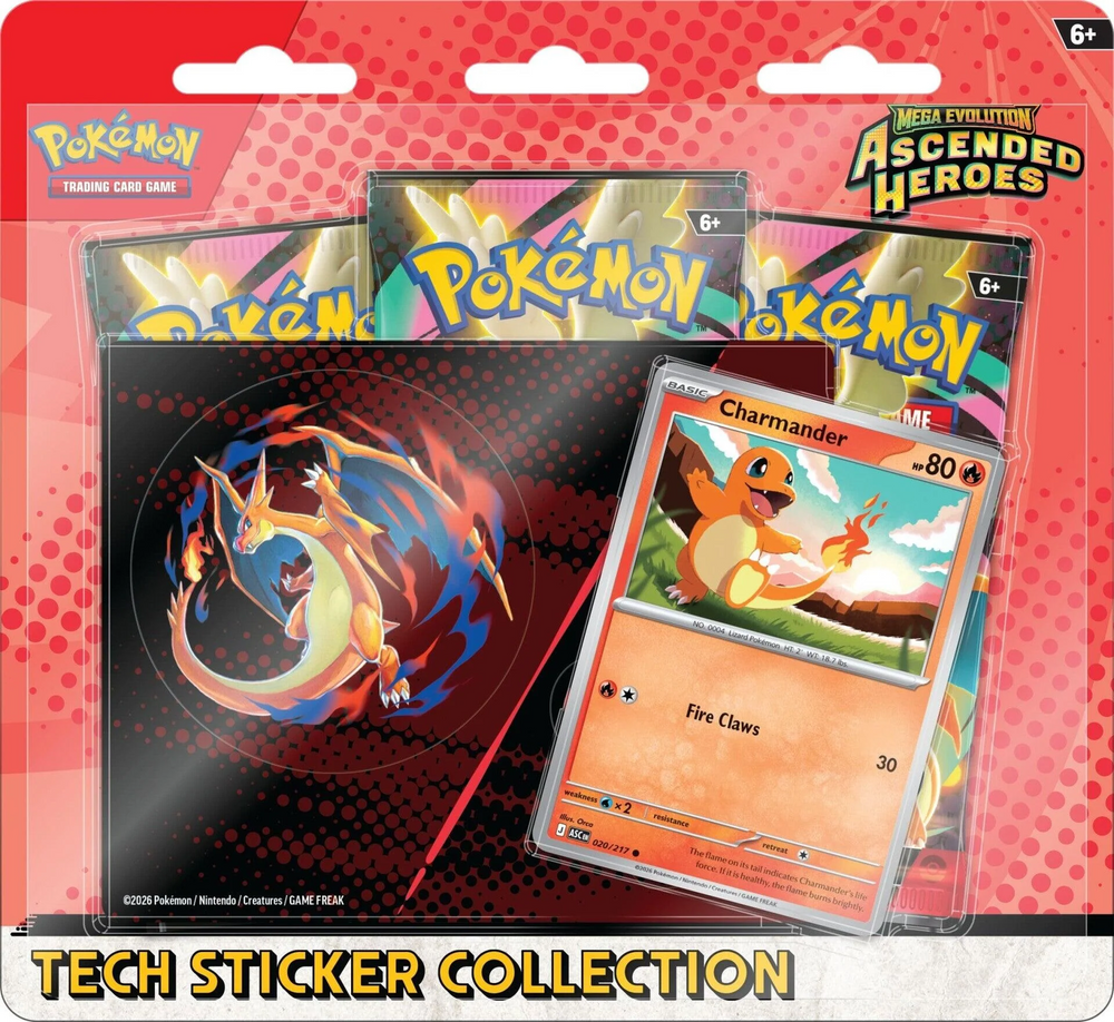 Pokemon Mega Evolution Ascended Heroes Tech Sticker