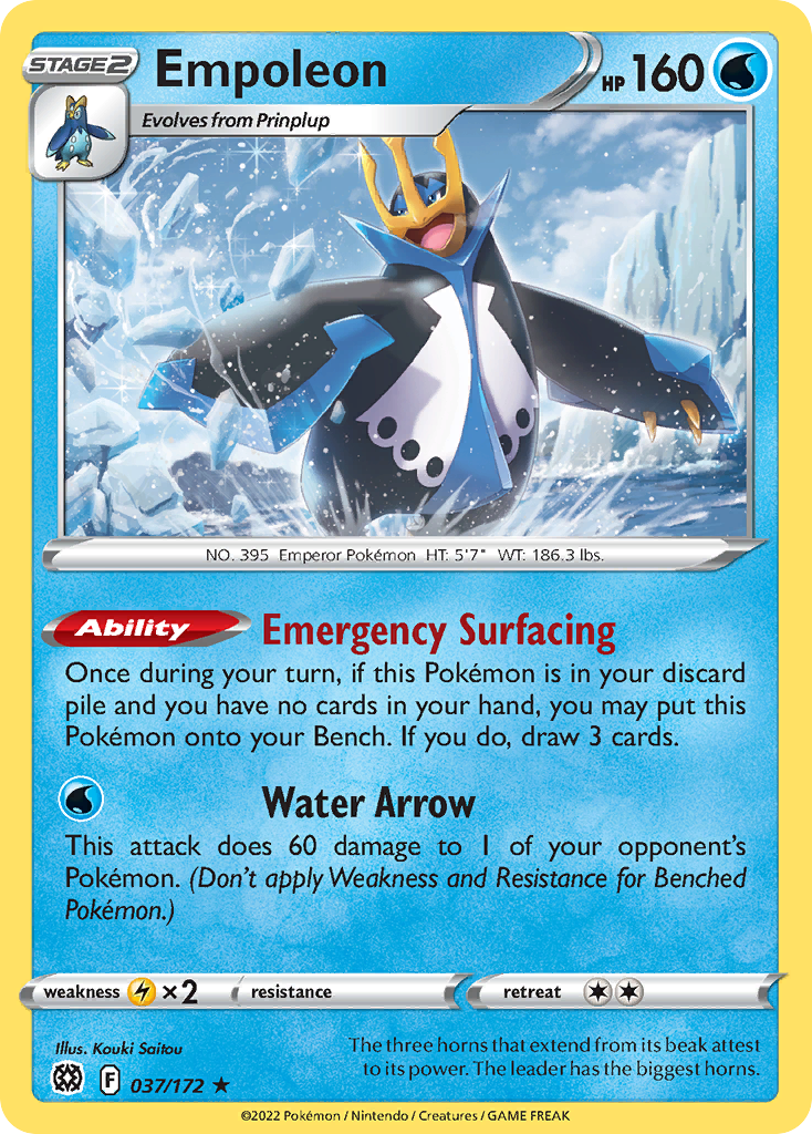 Empoleon 37 172 Brilliant Stars Holofoil