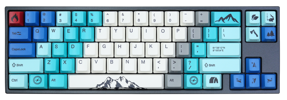 Ducky x Varmilo MIYA Mac Summit White LED 65% Dye Sub PBT Mechanical Keyboard