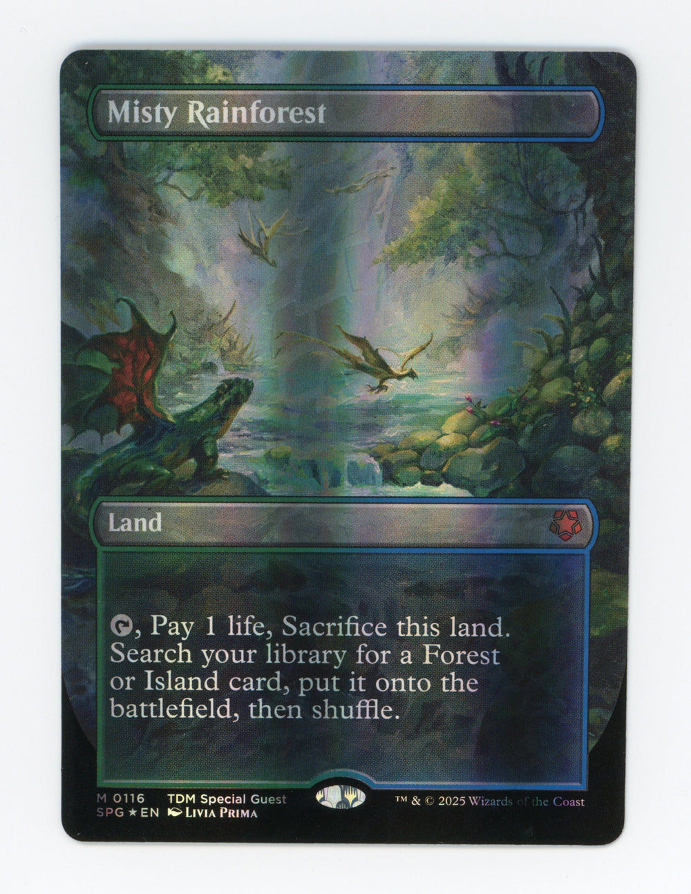 Misty Rainforest — Borderless|Dragonscale Foil — ID 17782