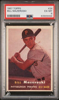 1957 TOPPS #24 BILL MAZEROSKI PSA 6