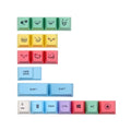 KBDFans Chalk 124 Key Cherry Profile Dye Sub PBT Keycap Set