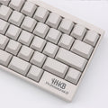 KBDFans Blank White 60 Key OEM Profile PBT Topre Keycap Set