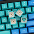 Maxkey Deep Blue 127 Key SA Profile Double Shot ABS Keycap Set