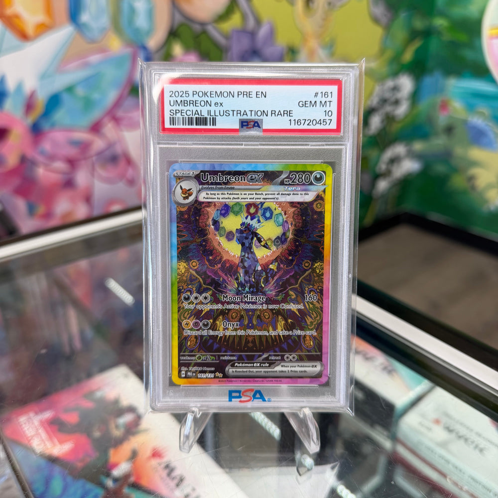 Pokemon Prismatic Evolutions Umbreon EX #161 PSA 10