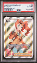 2020 POKEMON SWORD & SHIELD REBEL CLASH #192 FA/SONIA REBEL CLASH PSA 10