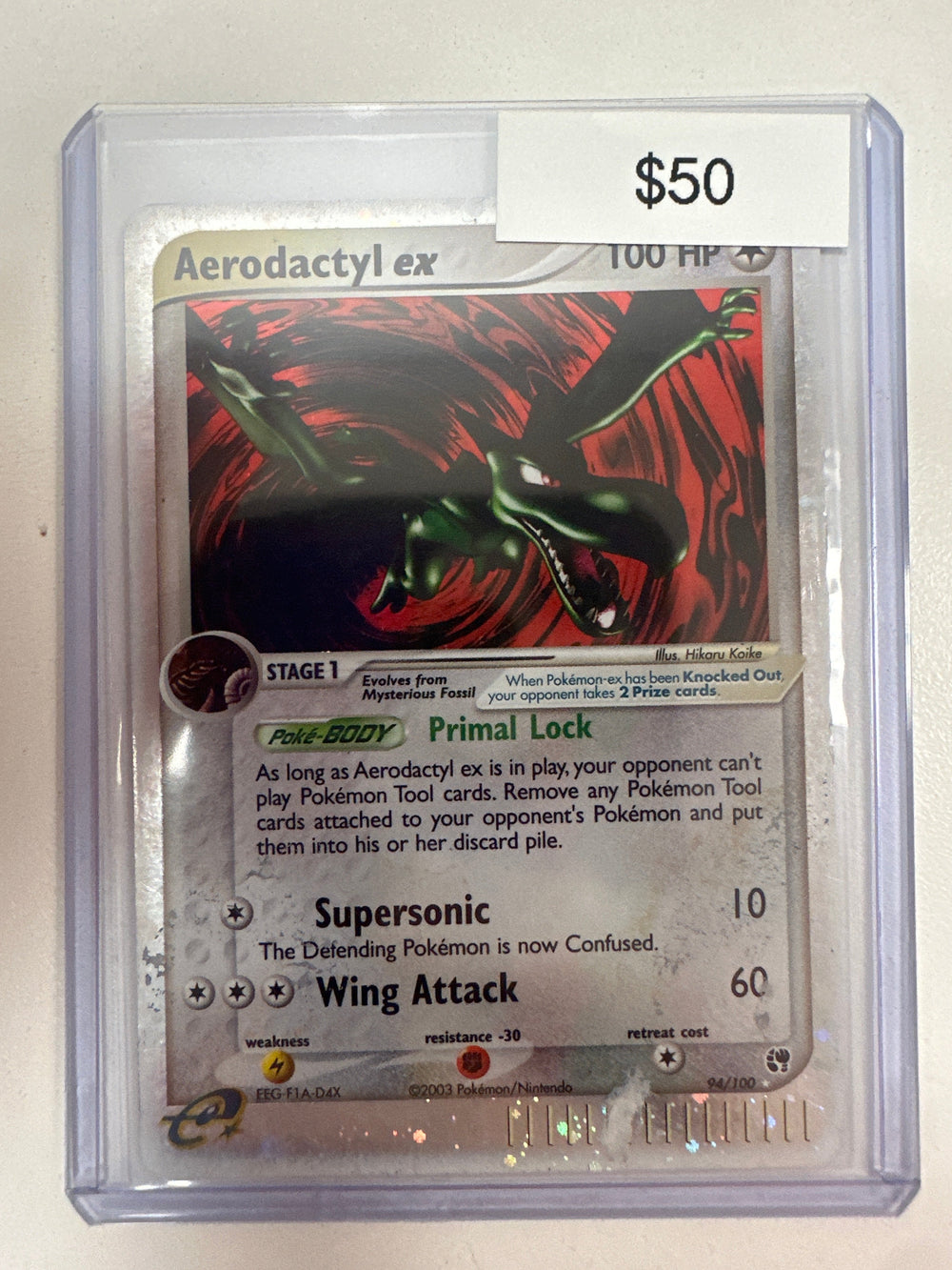 Pokemon Aerodactyl ex 94/100