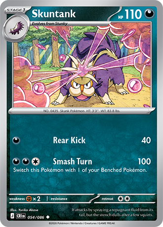 Skuntank - 054/086 - Uncommon [me04-054] [Non-Holo]