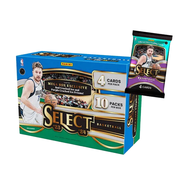 2023/24 Panini Select Basketball Red/Purple Cracked Ice Mega Box