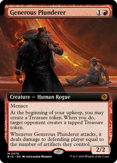 Generous Plunderer (BIG-076) - The Big Score: (Extended Art)