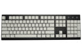 MK Fission White Keycaps White LED Double Shot PBT Mechanical Keyboard