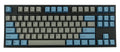 Leopold FC750R Grey/Blue PD TKL Double Shot PBT Mechanical Keyboard