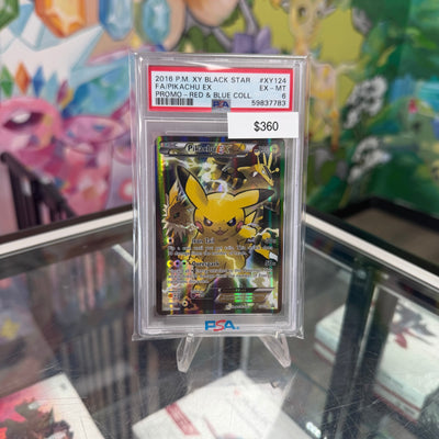 Pokemon Red & Blue Pikachu EX #XY125 PSA 6
