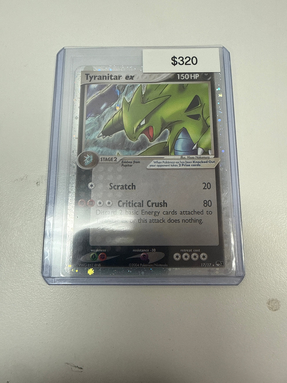 Pokemon Tyranitar Ex Holo #17/17