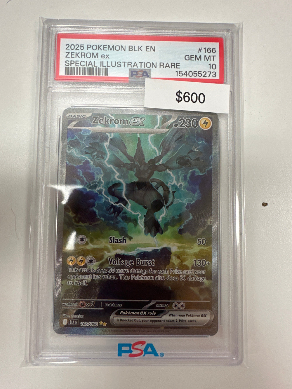Pokemon Zekrom ex 166/086 PSA 10