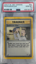 2000 POKEMON NEO GENESIS #96 PROFESSOR ELM PSA 10